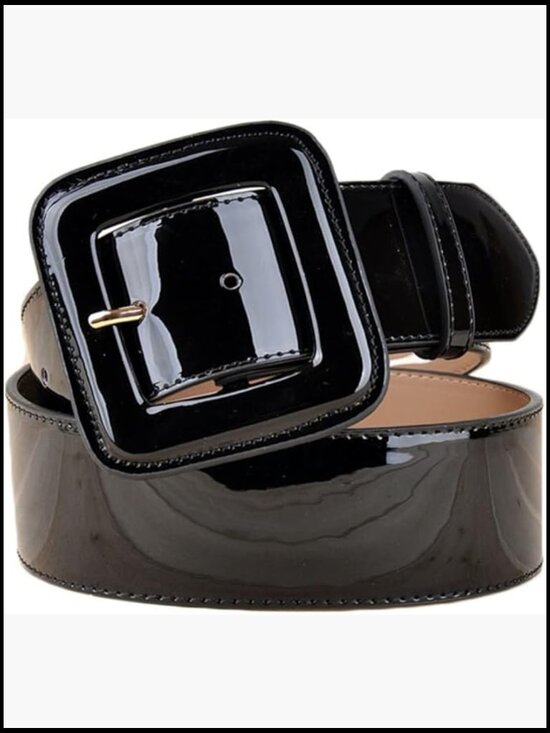 Vintage Square Buckle Wide High Waist Belt for Dresses Coats Skirts main image 6